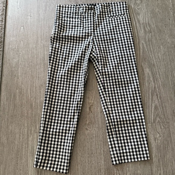 Ann Taylor Black and White Checkered Pants NWOT - Picture 1 of 11